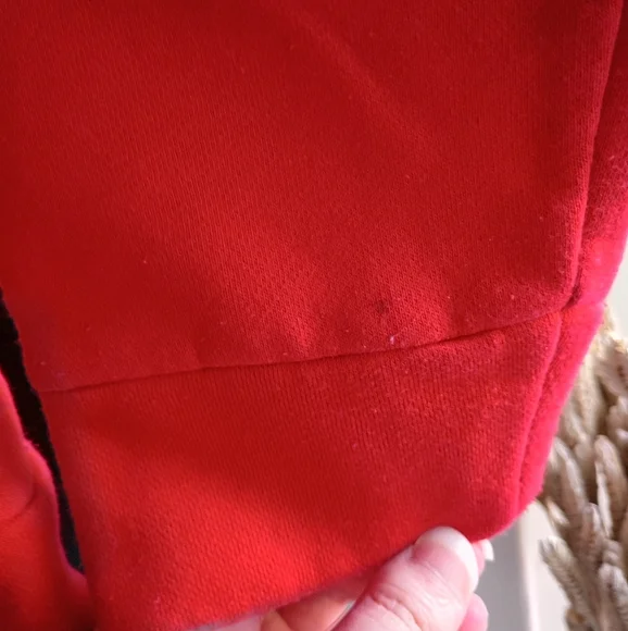 Adidas S/8 Red & Gray Logo Hoodie - Picture 5 of 7